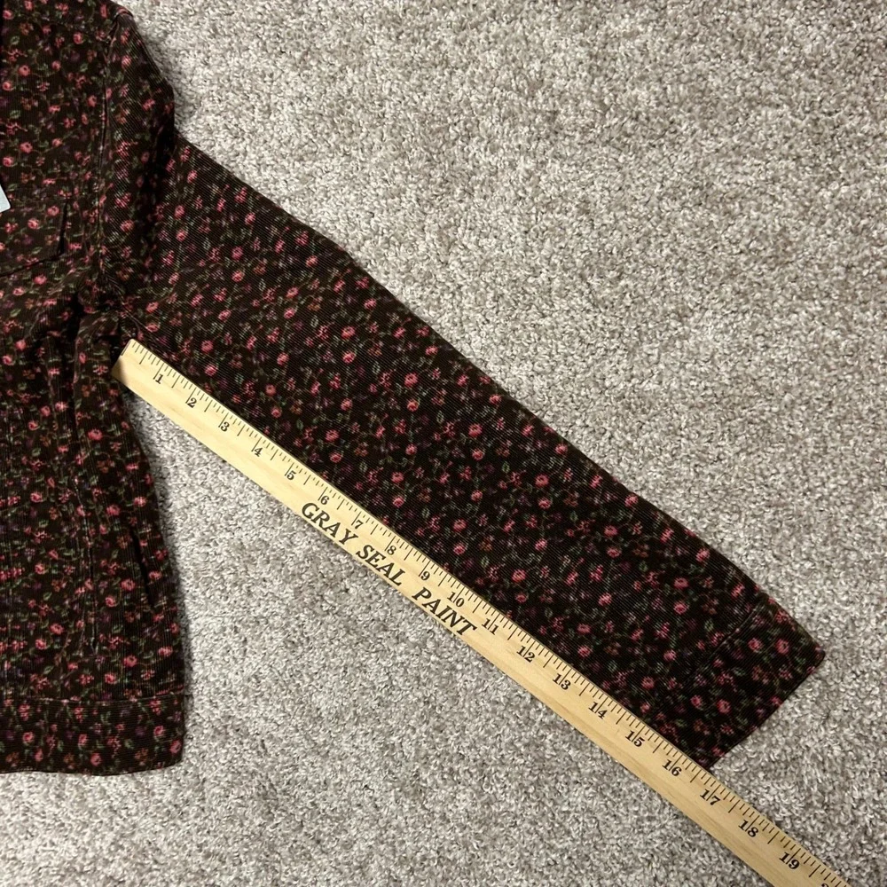 NWT Polo Country Ralph Lauren Floral Corduroy Trucker‎ Jacket Girls Size XL (16)